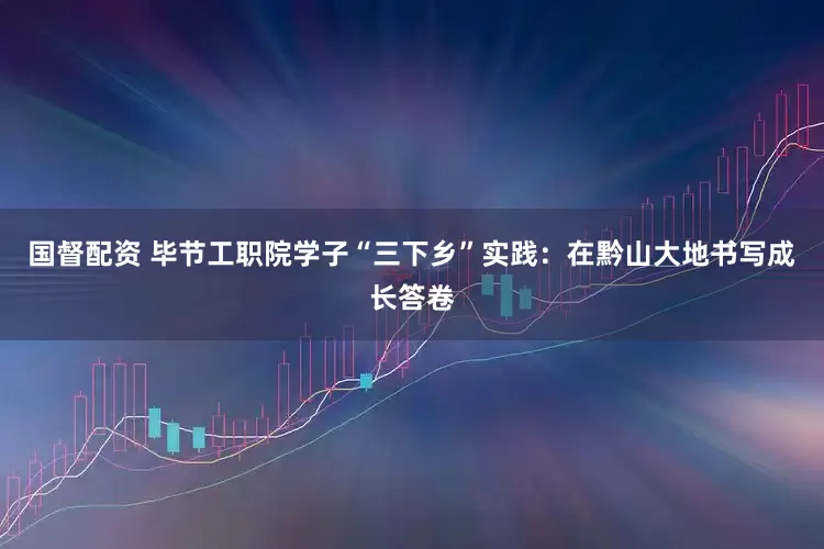 国督配资 毕节工职院学子“三下乡”实践：在黔山大地书写成长答卷